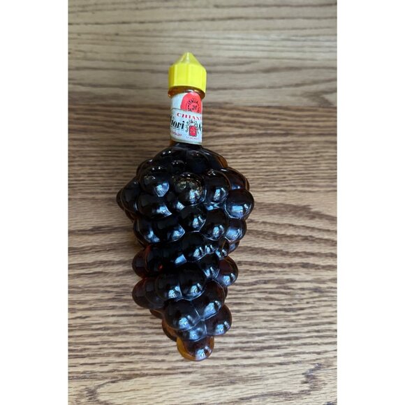 Vintage Italian Chianti Wine Bottle Shaped Like Grapes Unique Decorative Bar - Picture 2 of 11